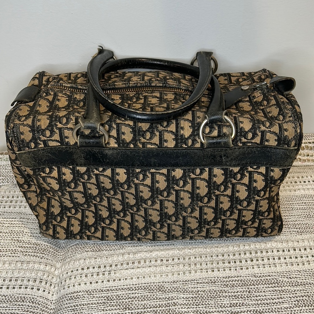 Dior monogram canvas Boston bag